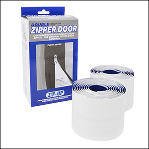 Heavy Duty Containment Zippers 12ct - Airtight Seal, Peel & Stick