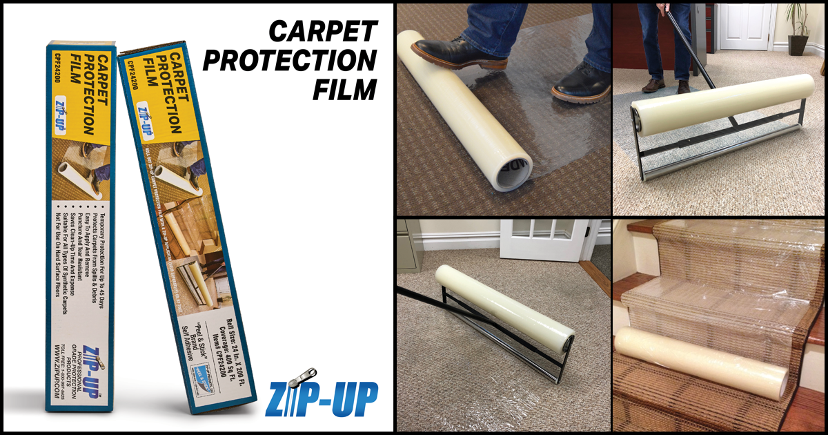 Carpet Protection Film, protect your carpet during remodeling or  construction.