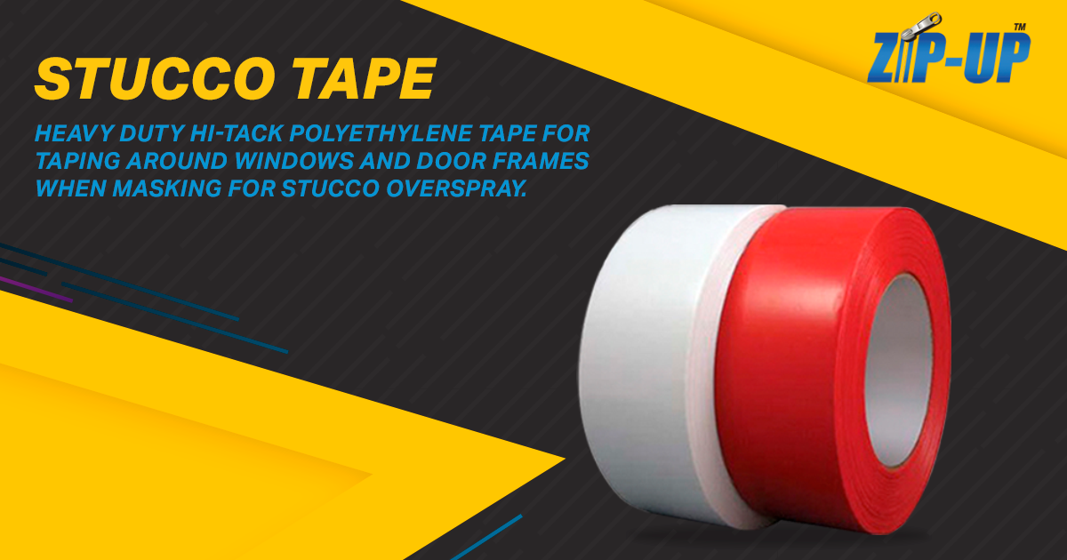 What tapes are used in the stucco process? - Tape University®