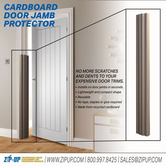 Cardboard Door Jamb Protector by Zip-Up Products.
No more scratches and dents to your expensive door trims while construction, renovation and moving.
-
-
-
-
#jobsite #construction #buildingmaterials #doorprotection #doorprotection #abatement #zipup #zipupproducts