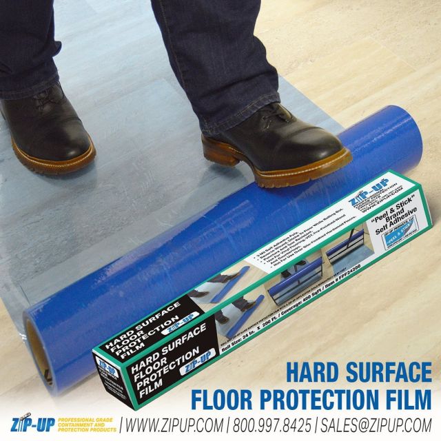 Hard Surface Floor Protection Film by Zip-Up Products.
- Maximum Protection for Floor 
- Premium Quality Surface Film
- Self-Adhesive Application 
- Commercial and Residential Application 

Call 800-997-8425 or Email sales@zipup.com for more information.
-
-
-
-
#floorprotection #hardfloorprotection #hardsurfaceprotection #jobsiteprotection #surfaceprotectionfilms #construction #buildingmaterial