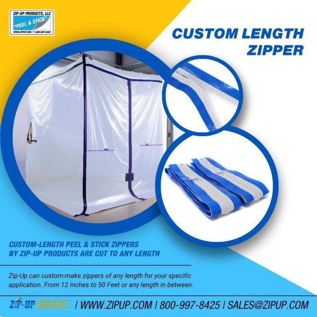 Custom Length “PEEL & STICK” Zippers by Zip-Up Products.

Zip-Up can custom make zippers in any length for your specific application. From 12 Inches to 50 Feet or any length in between. 

Call 1-800-997-8425 or Email: sales@zipup.com for more info.

https://zipup.com/product/custom-length-zipper/
-
-
-
-
-
#customlengthzipper #zipperdoor #constructionzipperdoor #zipwall #buildingmaterials #constructionmaterials #construction #constructionsupplies #zipupproducts #architect #hardwaresupplies #hdsupply #dustbarrier #dustbarriersystem #dustbarrierzipper #zipperwall #dustcontrol #dustcontainment #zipup #zipupproducts
