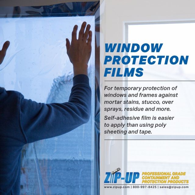 𝗪𝗶𝗻𝗱𝗼𝘄 𝗣𝗿𝗼𝘁𝗲𝗰𝘁𝗶𝗼𝗻 𝗙𝗶𝗹𝗺 by Zip-Up Products is easier and faster to apply than using poly sheeting and tape.
Call 𝟭-𝟴𝟬𝟬-𝟵𝟵𝟳-𝟴𝟰𝟮𝟱 or Email: 𝘀𝗮𝗹𝗲𝘀@𝘇𝗶𝗽𝘂𝗽.𝗰𝗼𝗺
#windowprotection #windowfilm #windowprotectionfilm #zipup #zipupproducts