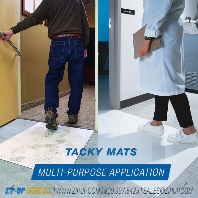 𝗧𝗮𝗰𝗸𝘆 𝗠𝗮𝘁𝘀 𝗯𝘆 𝗭𝗶𝗽-𝗨𝗽 𝗣𝗿𝗼𝗱𝘂𝗰𝘁𝘀 
Designed to contain and protect against dust and debris, the 𝘀𝘁𝗶𝗰𝗸𝘆 𝗺𝗮𝘁 𝗯𝘆 𝗭𝗶𝗽-𝗨𝗽 𝗶𝘀 𝗺𝗮𝗱𝗲 𝗳𝗼𝗿 𝗱𝘂𝗿𝗮𝗯𝗹𝗲 𝘂𝘀𝗲 𝗼𝗻 𝘁𝗵𝗲 𝗷𝗼𝗯. 

Call: 𝟴𝟬𝟬-𝟵𝟵𝟳-𝟴𝟰𝟮𝟱 or Email: 𝘀𝗮𝗹𝗲𝘀@𝘇𝗶𝗽𝘂𝗽.𝗰𝗼𝗺 to learn more.
-
-
-
-
-
#tackymat #tackymats #jobsiteprotection #floorprotection #floormats #abatement #construction #debrisprotection #dustprotection #dustproof #buildingmaterials #buildingproducts #constructionproducts #zipup #zipupproducts