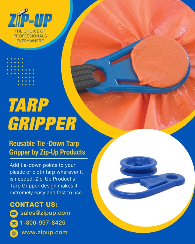 𝗧𝗔𝗥𝗣 𝗚𝗥𝗜𝗣𝗣𝗘𝗥 𝗯𝘆 𝗭𝗶𝗽-𝗨𝗽 𝗣𝗿𝗼𝗱𝘂𝗰𝘁𝘀
Tarp Gripper is a 𝗾𝘂𝗶𝗰𝗸 𝗮𝗻𝗱 𝗲𝗳𝗳𝗲𝗰𝘁𝗶𝘃𝗲 𝘄𝗮𝘆 to add tie-down points to plastic and cloth tarps… wherever needed! The reusable Tarp Gripper makes a tie-down point that is 𝟭𝟬 𝗧𝗜𝗠𝗘𝗦 𝗦𝗧𝗥𝗢𝗡𝗚𝗘𝗥 than a traditional grommet. 

Call 𝟴𝟬𝟬-𝟵𝟵𝟳-𝟴𝟰𝟮𝟱 or email 𝘀𝗮𝗹𝗲𝘀@𝘇𝗶𝗽𝘂𝗽.𝗰𝗼𝗺 for more info.

#tarpaccessories #tarpproducts #trapgromets #grommets #TarpGripper #adhesivegrommets #tarpties #tarp #zipup #zipupproducts #trendingnow