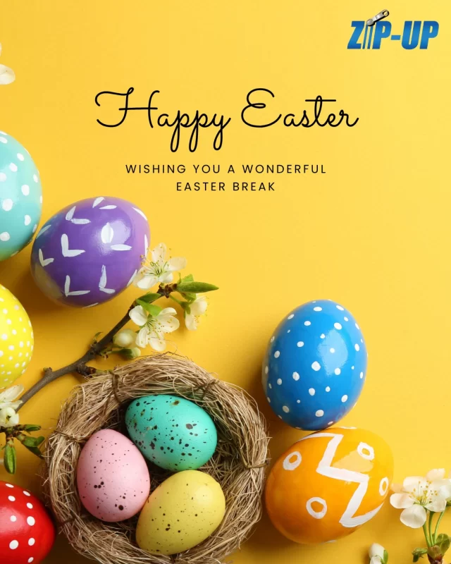 𝗛𝗮𝗽𝗽𝘆 𝗘𝗮𝘀𝘁𝗲𝗿 from 𝗭𝗶𝗽-𝗨𝗽 𝗣𝗿𝗼𝗱𝘂𝗰𝘁𝘀.

Wishing you a wonderful Easter break.

#easter #happyeaster #eastergoodness #easterbunny #eastercelebration #spring #zipup #zipupproducts
